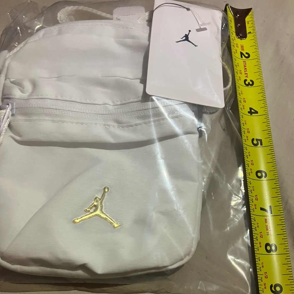 Jordan Men's White and Gold Messenger Bag - Picture 6 of 6